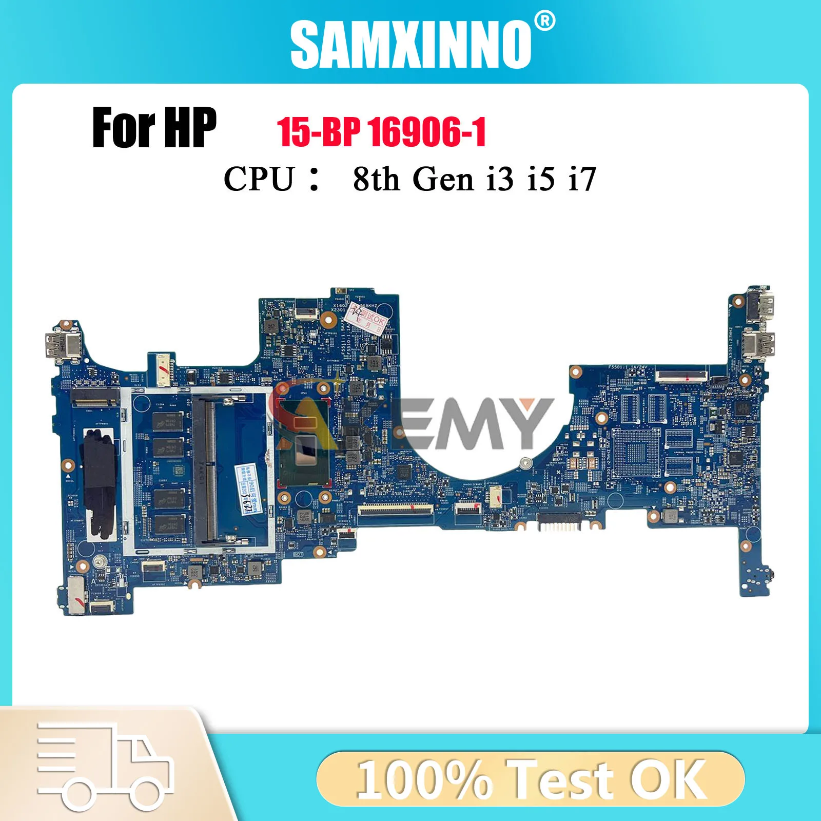 

16906-1 934998-001 934998-601 с процессором i5 i7 7-го и 8-го поколения DDR4 для материнской платы ноутбука HP Envy X360 15-BP, 100% полностью протестировано