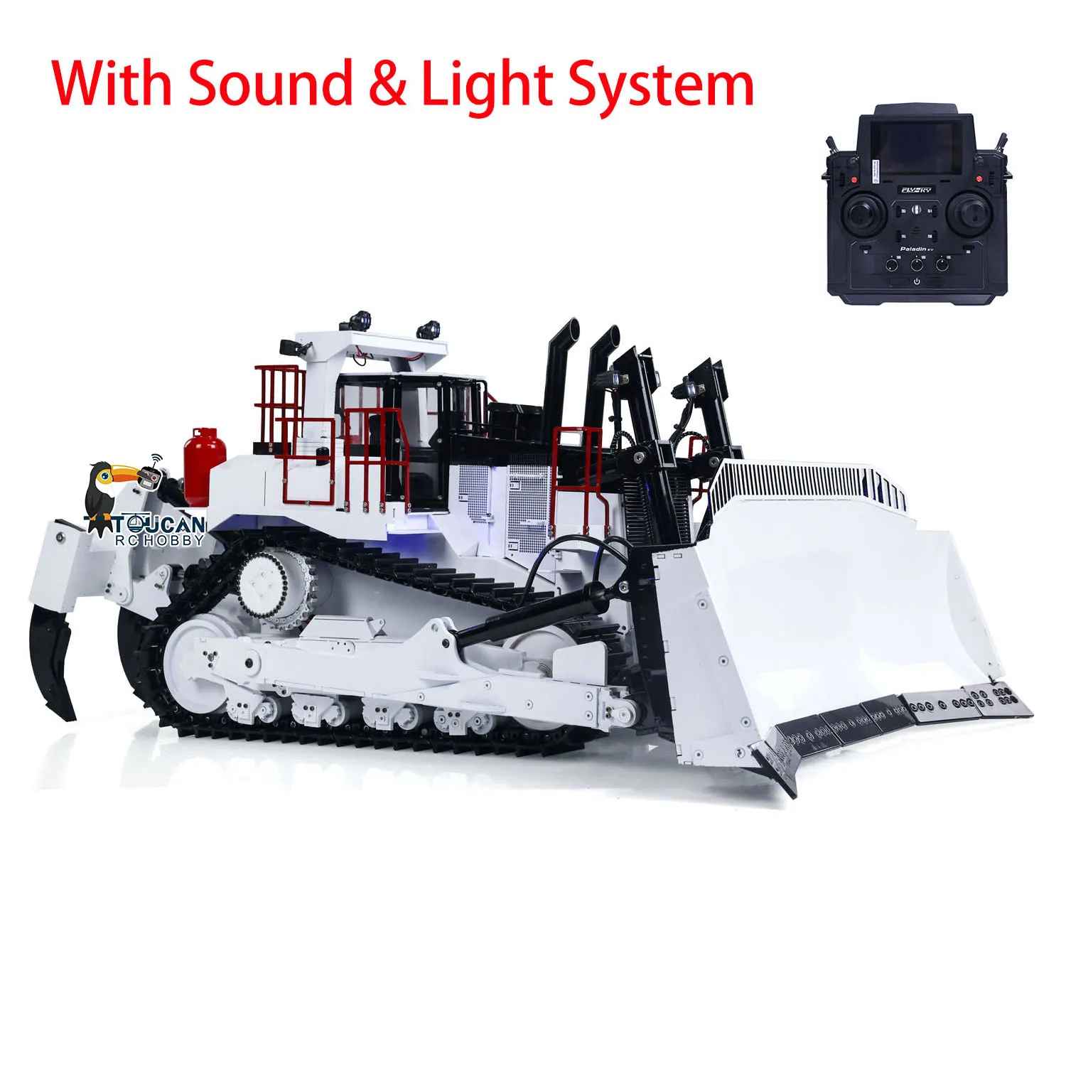 Toys 1:14 Heavy Hydraulic RC Bulldozer D11T Metal Radio Control Dozers Smoke Lights Sounds Trucks Vehicle Construction Car Adult