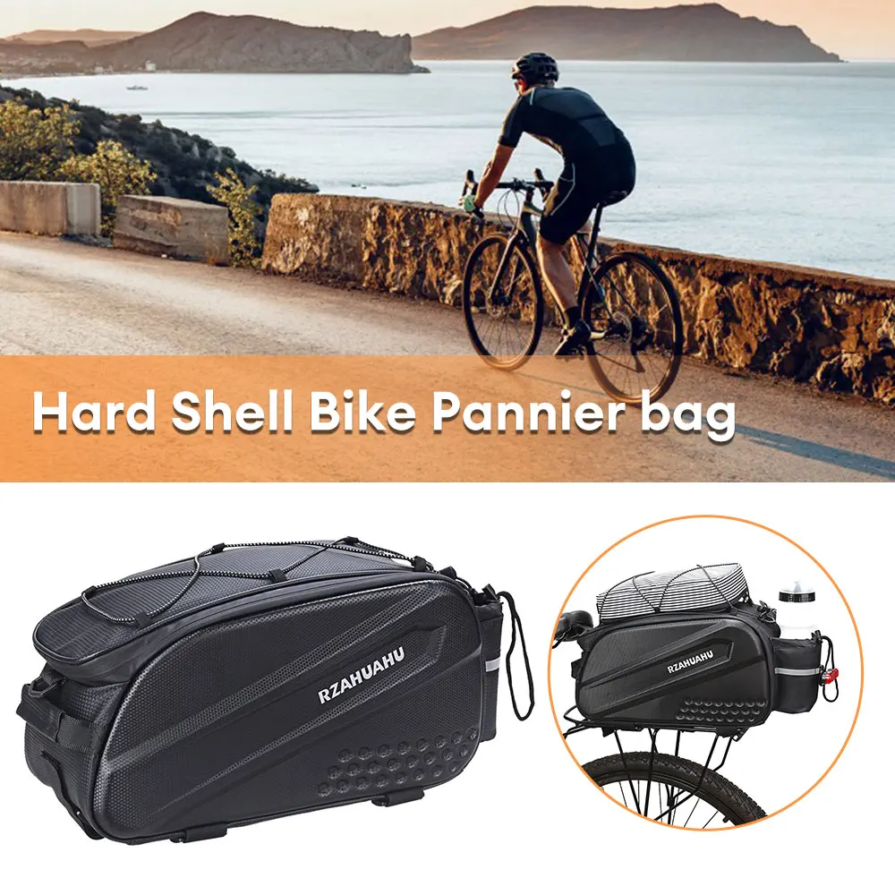 Waterproof Bicycle Saddle Bag Bike Rear Seat Bag 14L Large Capacity Cycling Tail Bag Pannier MTB Road Bike Luggage Carrier