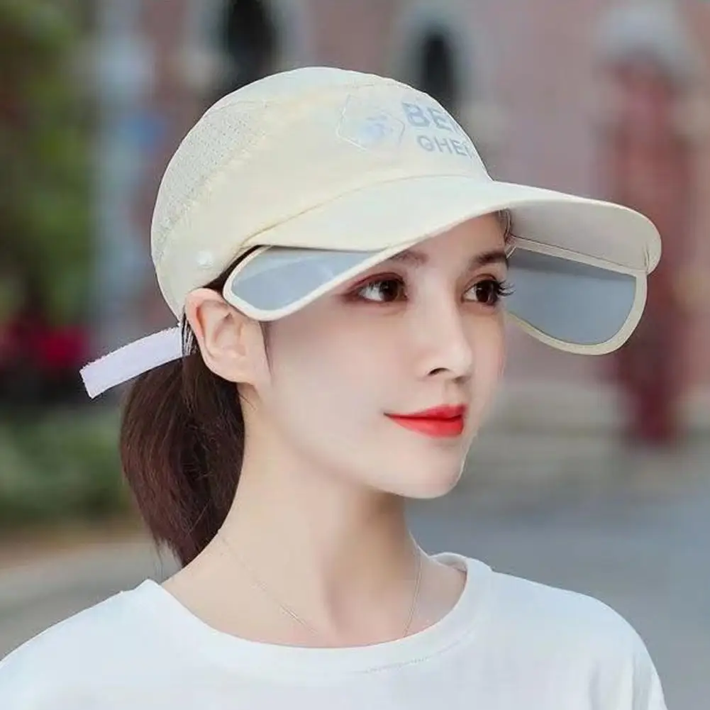 Versatile Summer Hats For Women Breathable Neck Face Protection Detachable Wide Brim Anti-UV Outdoor Fishing Cycling Sun Hat