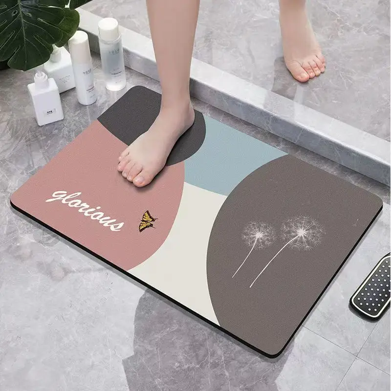 Bathroom absorbent diatom mud toilet  doormat toilet toilet floor mat toilet carpet