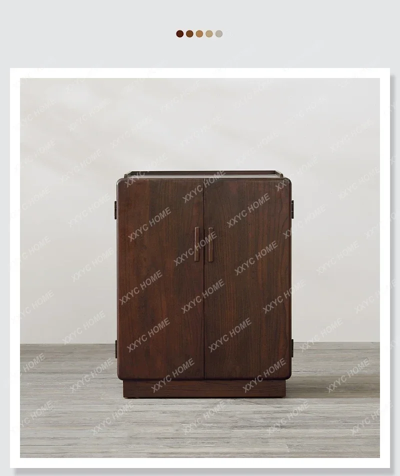 NN Retro Style  Antique Replica Solid Wood Old Double Door Tea Cabinet, Old Furniture Porch Locker