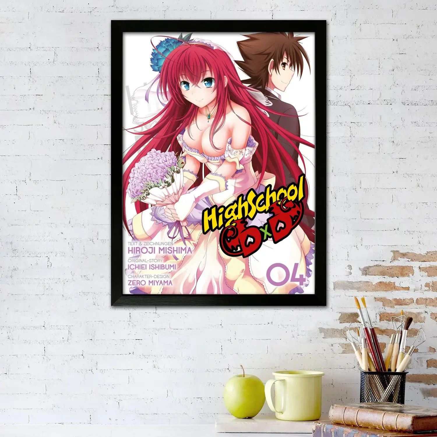 Anime Highschool DxD Canvas Art Poster and Wall Art, Picture Print, Modern Family Bedroom Decor, Posters,Decorative painting