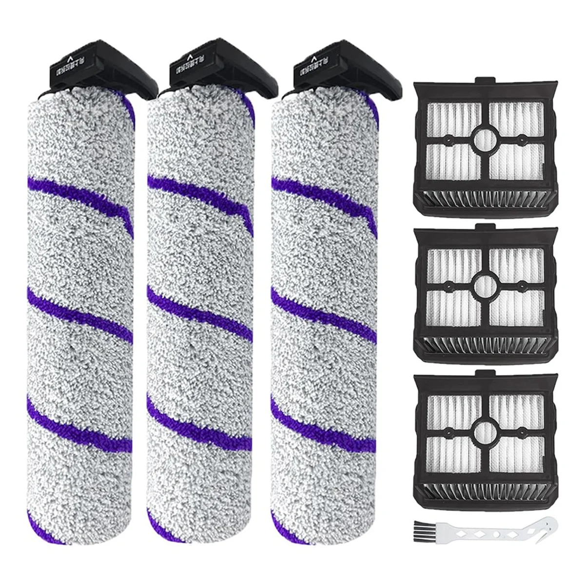 Escovas de rolo para aspirador úmido e seco, substituição do filtro de escova, NARWAL S10 Pro, filtro HEPA
