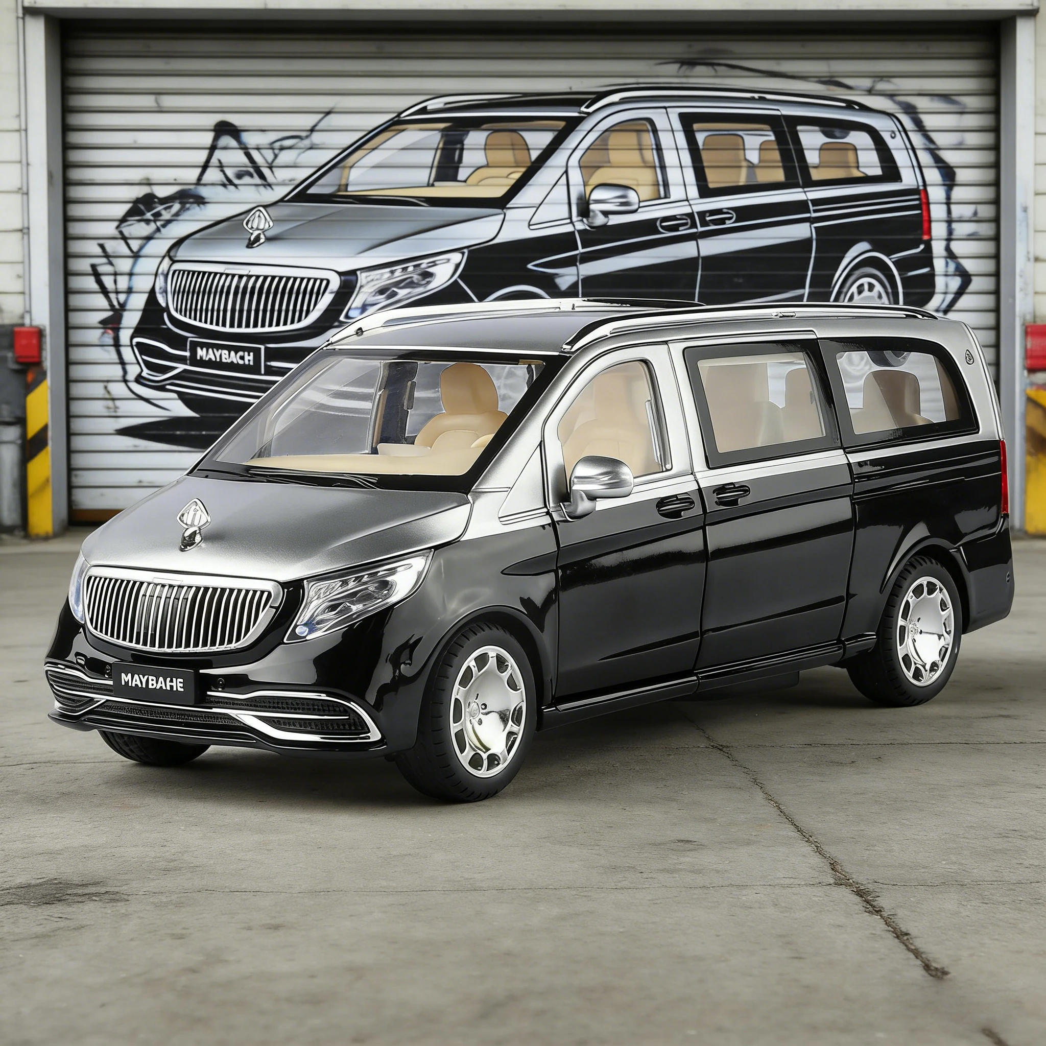 

Maybach VS680 Car Model Alloy 1:24 Simulation Remote Control Electric Door Business Car Model Ornament Toy Car