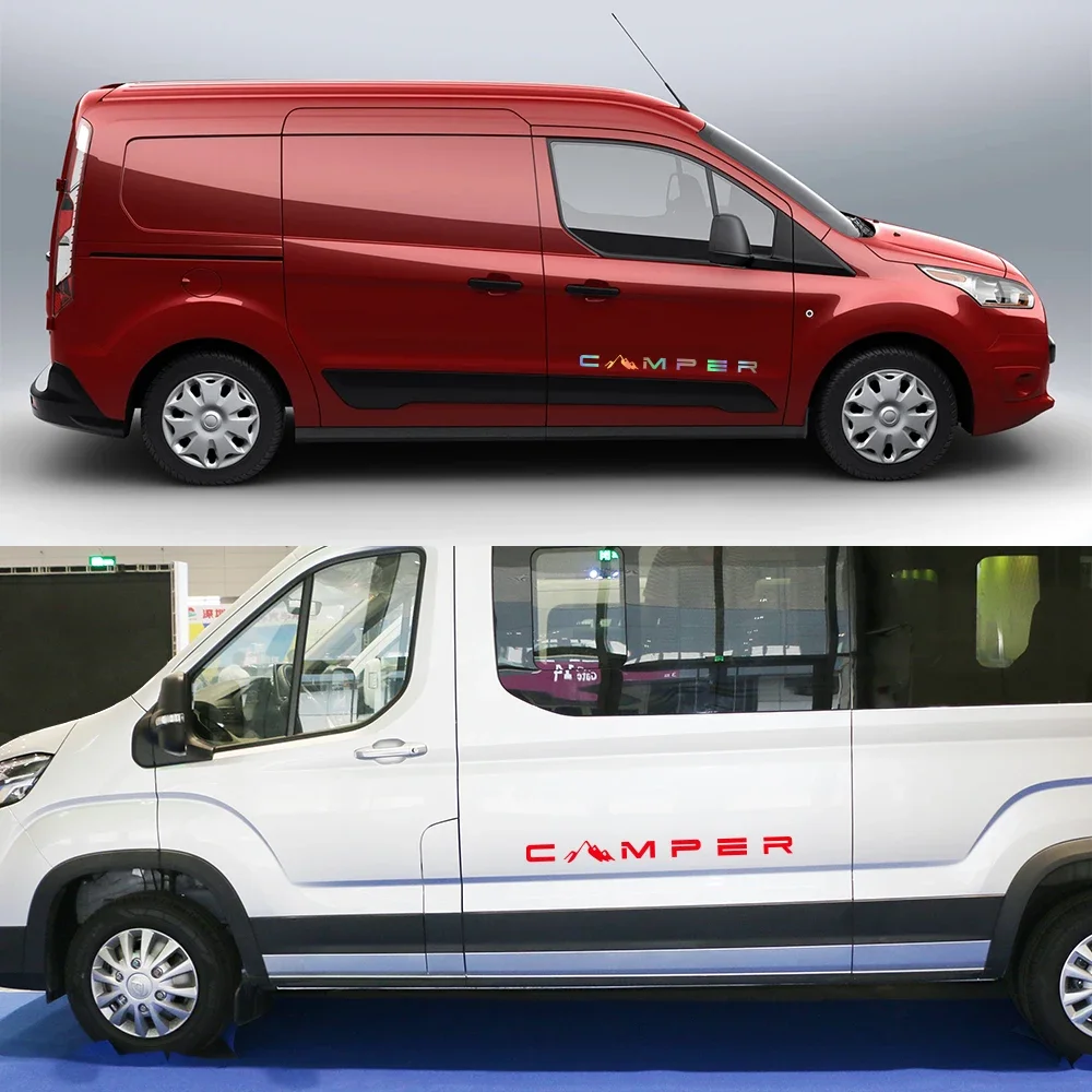 العربة الجبلية سيارة ملصق مائي 4x4 الطرق الوعرة لشاحنة قافلة فان تاكسي التخييم Rv البضائع متنقل الفينيل ديكور اكسسوارات السيارات