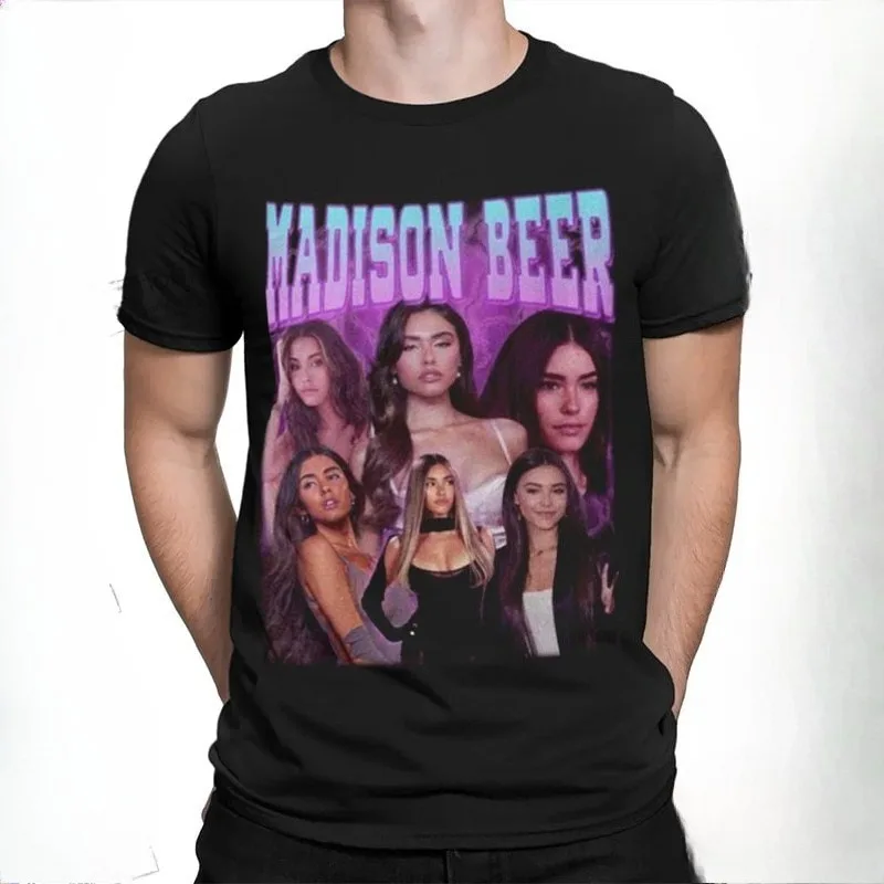 Madison Beer Merch 2026 Unisex T-shirt Men Short Sleeve Tops fashion Tee Clothes Causal Y2K Tops