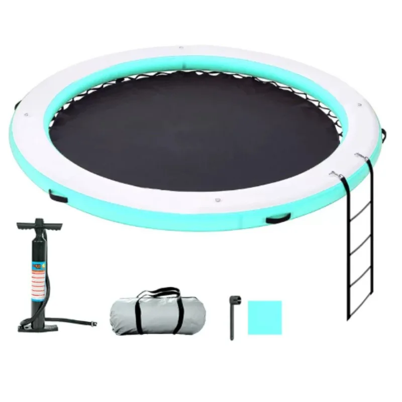 New swimming pool lounge chair floating pool inflatable water hammock round ring swimming pool floating bed floating platform