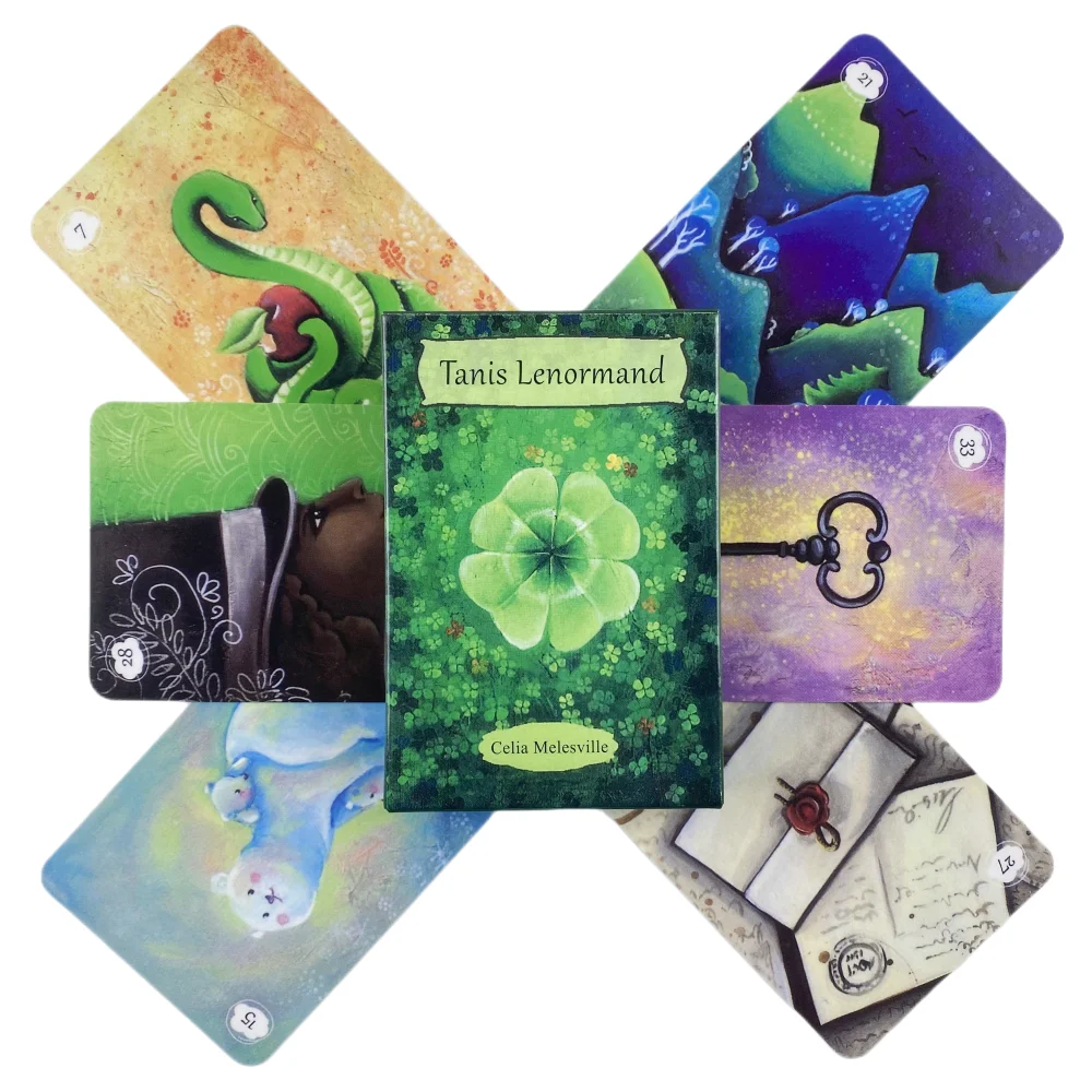 Tanis Lenormand by Celia Melesville Spirit of the animals Light Visions Tarot Messages From Your Angels oracle deck