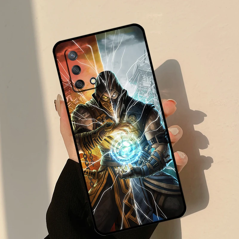 حافظة مورتال كومبات لهواتف OPPO A5 A9 A31 A53 S A15 A16 A17 A52 A72 A54 A74 A94 A57 A77 A76 A96 A54S