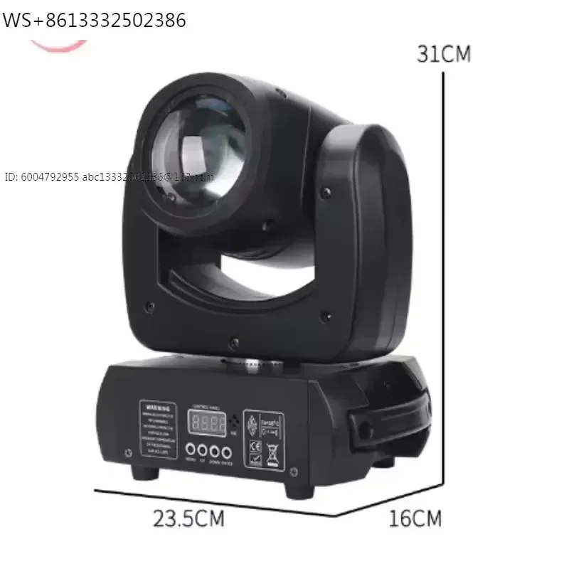 2pcs Moving Head DMX Lights Lyre Beam 100W DJ Lighting With 8 Gobos Mini Projector Prism Effect For Disco Bar KTV Wedding