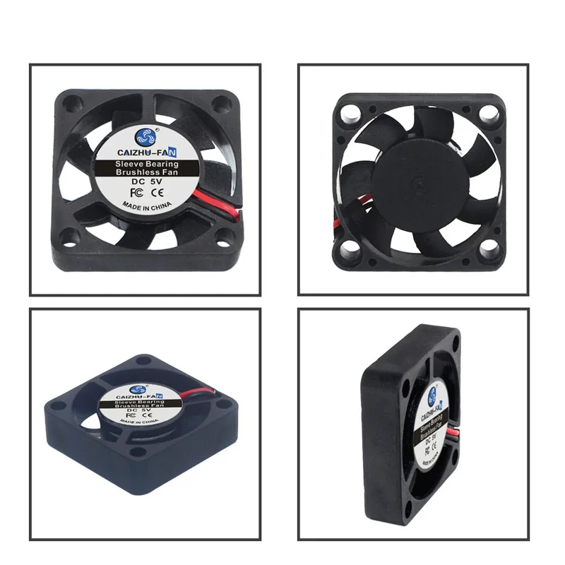 Mini ventilador sin escobillas 3007 para impresora 3D DC 5V-12V-24V ventilador de refrigeración con cojinete de manguito 30x30x7mm pequeño ventilador de fuente de alimentación
