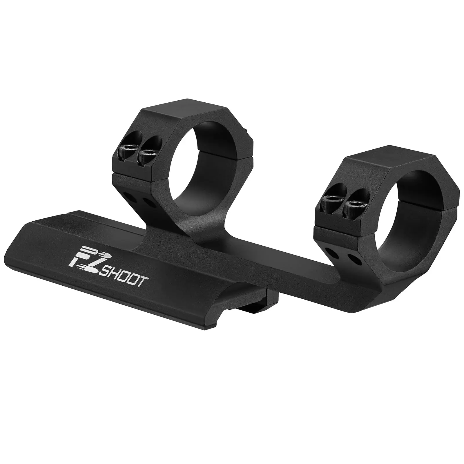 EZshoot Cantilever Offset Scope Mount 1 inci 30mm Dual Rings Adjustable Base Mengurangi Dampak Rekoil Pada Bidikan