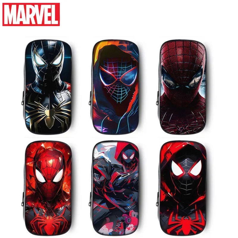 

Новый персонализированный мультяшный крутой пенал Marvel «мстители», Человек-паук», подарок, креативная настольная коробка для хранения из аниме фильмов для студентов