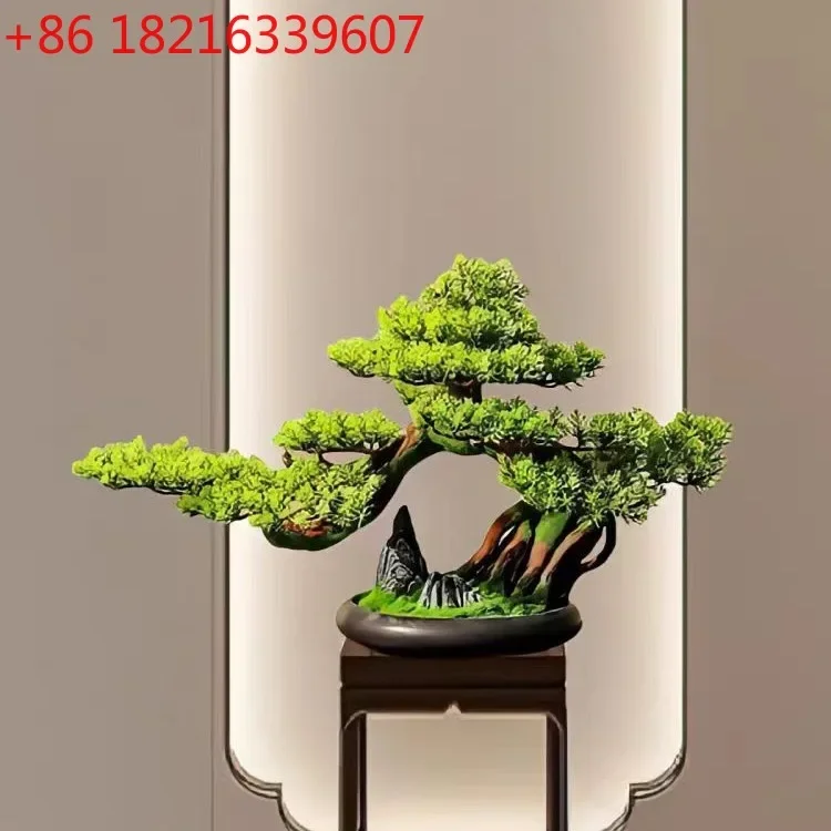 Simulated welcome pine bonsai green plants potted plants living room TV cabinet entrance office home decoration ornament