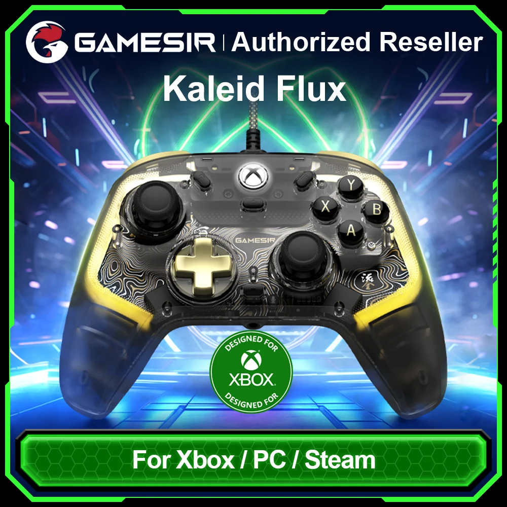 Gamesir Kaleid Mando Flux Control para de xbox Series S X One PC Controller Classic Hall Effect Trigger Joystick Custom RGB Ligh
