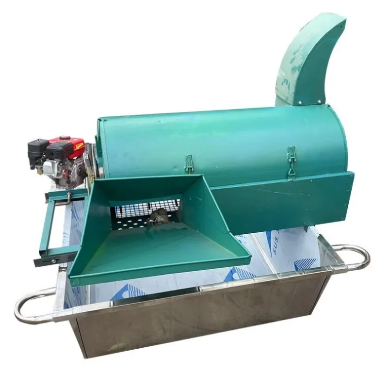 Automatic threshing machine, small rice threshing household millet thresher