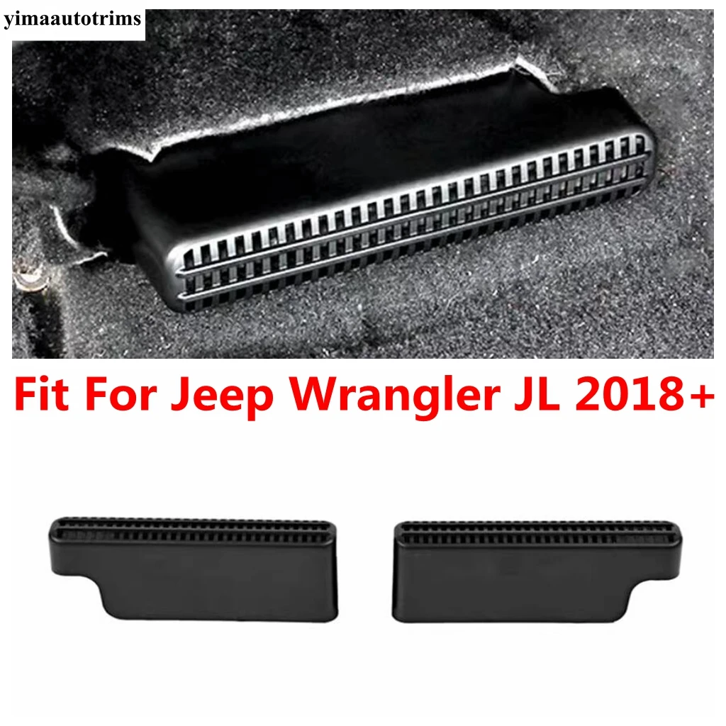 

Car Under Seat Floor AC Air Conditioning Vent Outlet Grille Dust Cover Protective Accessories For Jeep Wrangler JL 2018 - 2023