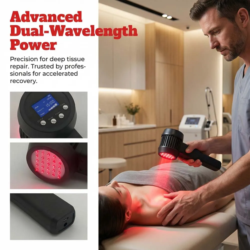 

5W Infrared Red Light Laser Therapy Device for Rheumatoid Arthritis Knee Pain Back Pain Shoulder Injury Tendon Repair Circulation Improvement Human Use