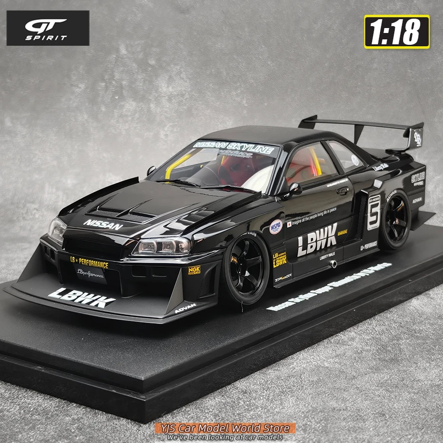 

GT Spirit 1:18 scale New NISSAN Skyline GTR R34 Resin car model static display holiday gift collection