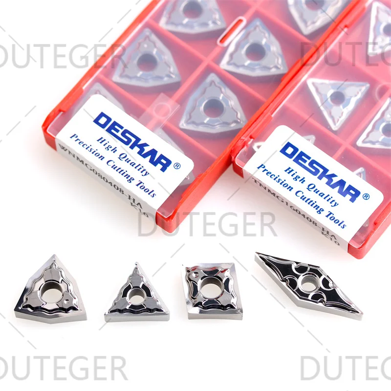 

DESKAR TNMG 160404 ТНМГ 160408 CNMG 120404 WNMG 080408 VNMG 160408 HA K10 Токарный станок с ЧПУ Вставки Внешний круглый алюминиевый инструмент
