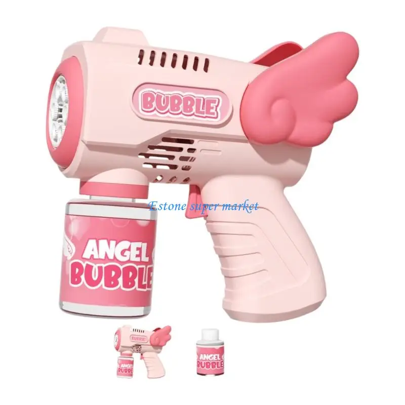 090B Durable ABS Electric Bubble Machine Angel Wing Impact Resistant Safe for Kids Entertainment Home or Outside Settings