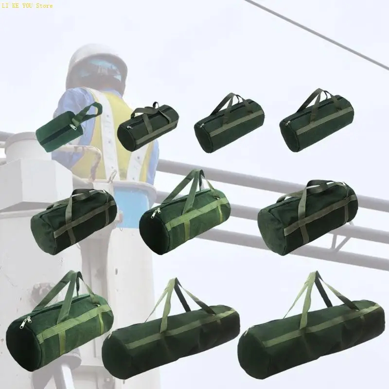 W3JE Heavy Duty Canvas Tool Bag Tool Tool Tool Tool Tool Tool สำหรับช่างไฟฟ้า Handymen