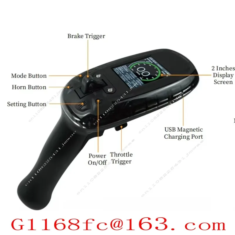 IP68 Waterproof Remote Control VX5 5000 MAh, High Resolution Display, Suitable for Electric Surfboards/electric Skateboards