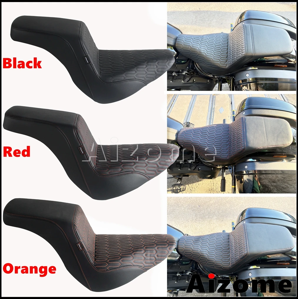 Motorcycle Rear Wider Seat Two up Seats For Harley Softail Sport Glide FLSB 2018-2021 Low Rider S 117 FXLRS ST FXLRST FXLR 18-25