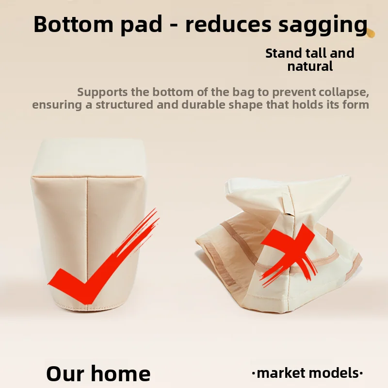 إدراج منظم الحقائب لحقيبة Longchamp من النايلون، حقيبة متينة تدعم تخزين ملحقات حقيبة التعديل الداخلية #2