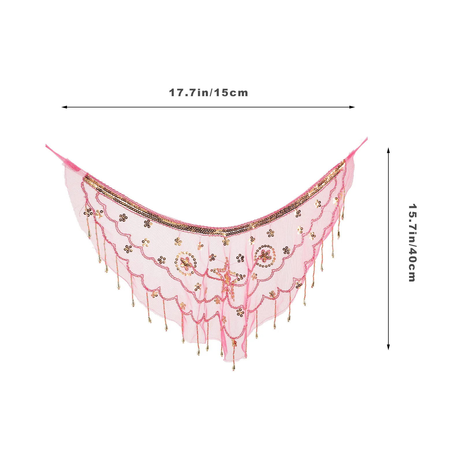 정교한 금색 비즈 페이스 체인 메쉬 베일 여성용 벨리댄스 의상 액세서리 신비로운 가면무도회 파티 소품