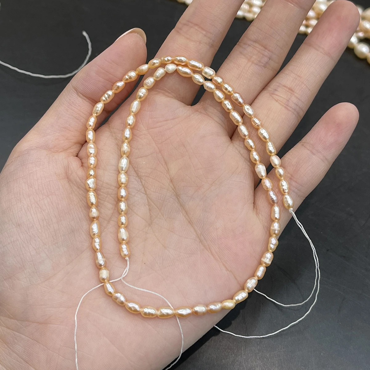 3-8mm AA Grade Natural Freshwa - огляд і ціна Natural Freshwater Pearl Strand Loose Beads