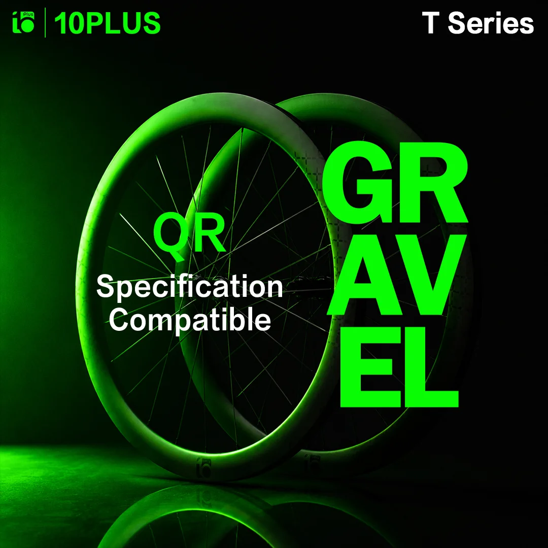 10PLUS T Series Gravel Carbon 700C Wheelset Disc Center Lock Tubeless 36T Star Ratchet 38/45mm Pillar 1423 Spoke Bike Rim