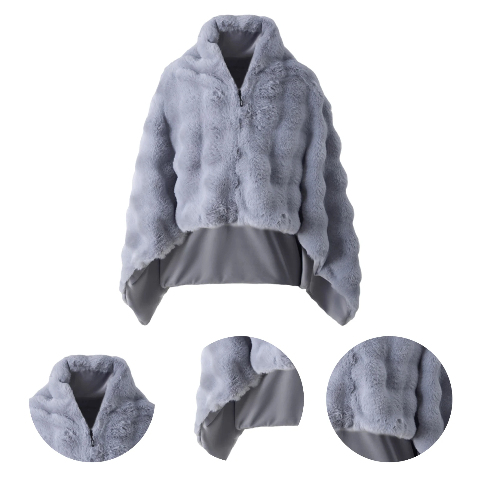 

Heated Shawl Wraps Detachable Warm Cover Blanket Double-Sided Electric Thermal Blanket for Travel Work Camping