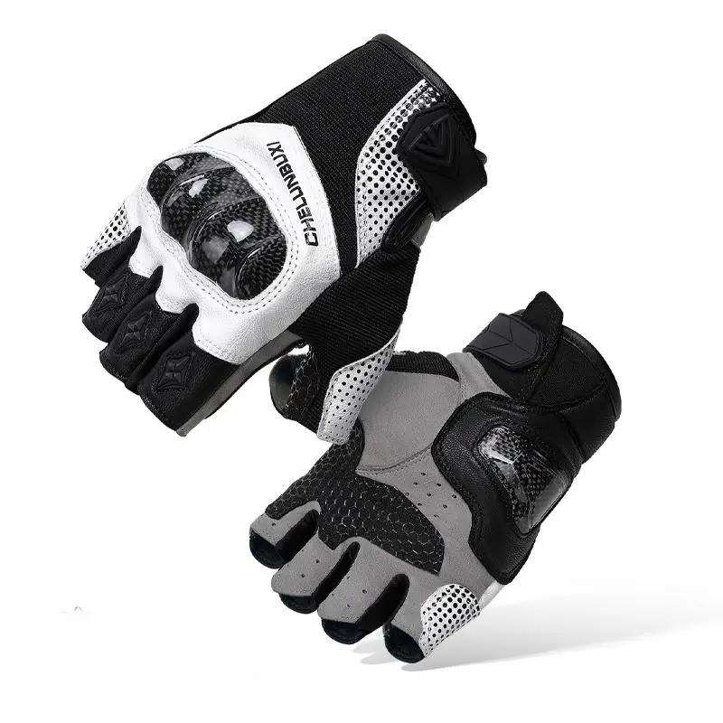 

25 Fashion Trend Summer Half Finger Gloves Motorcycle Off-Road Riding Breathable Gloves Motorcycle Travel Rider Gloves