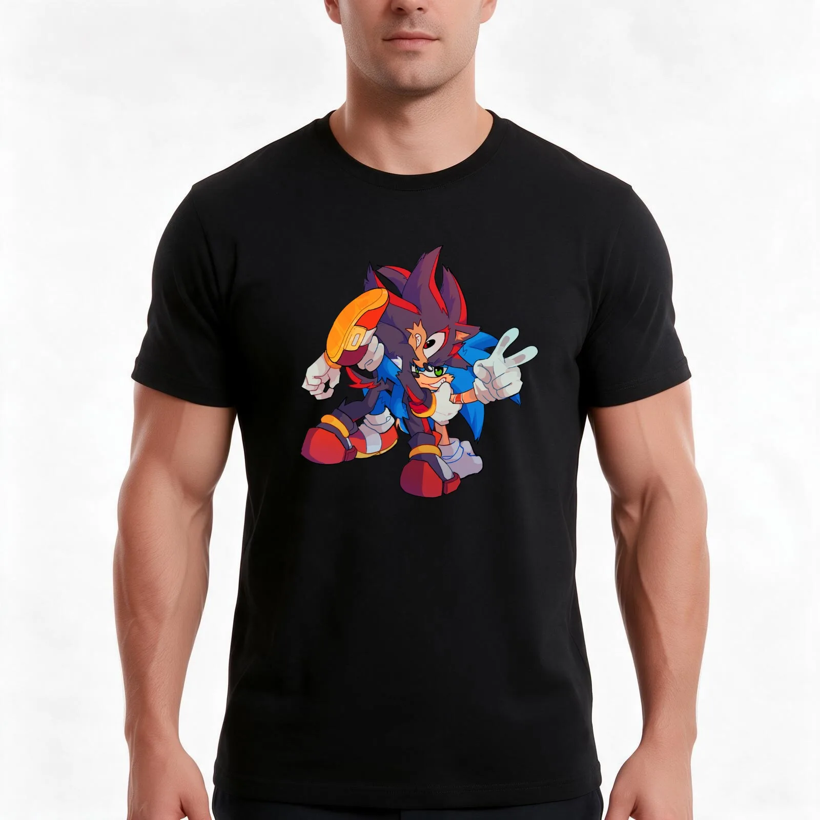 that one pose T-Shirt, Summer Casual Cotton Tee, Oversized Streetwear Tops, Vintage Graphic Print, Loose Fit Short Sleeve