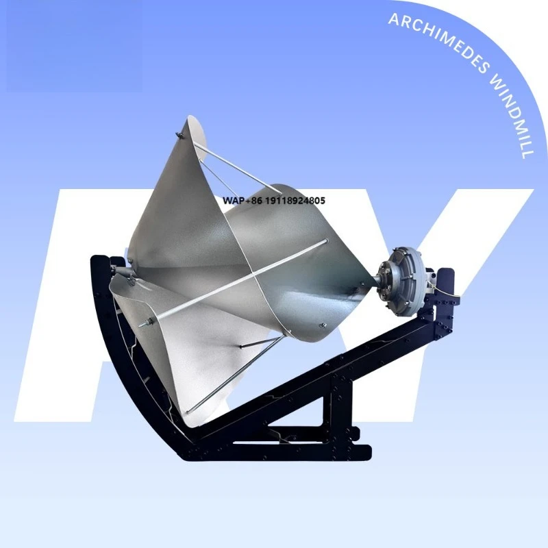 

Гибридная система генерации энергии Archimedes: горизонтальная ветряная турбина и солнечные панели 5 кВт/10 кВт для дома и ферм