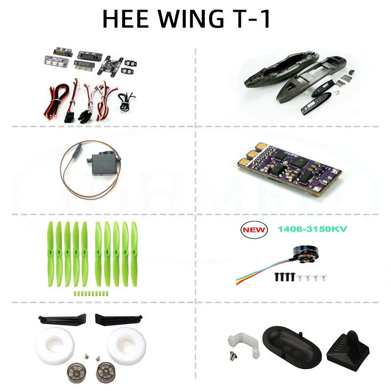 

Heewing Assassin T1 Remote Control Toy Parts Accessories Full Set Motor Esc Fast Detach Wing Propeller Landing Gear Camera Mount