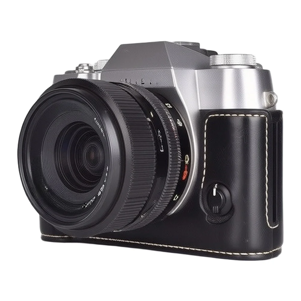 Leather-Style Camera Case Compatible with For FUJIFILM X-T50 Offering Scratch Resistance and Soft Interior Lining