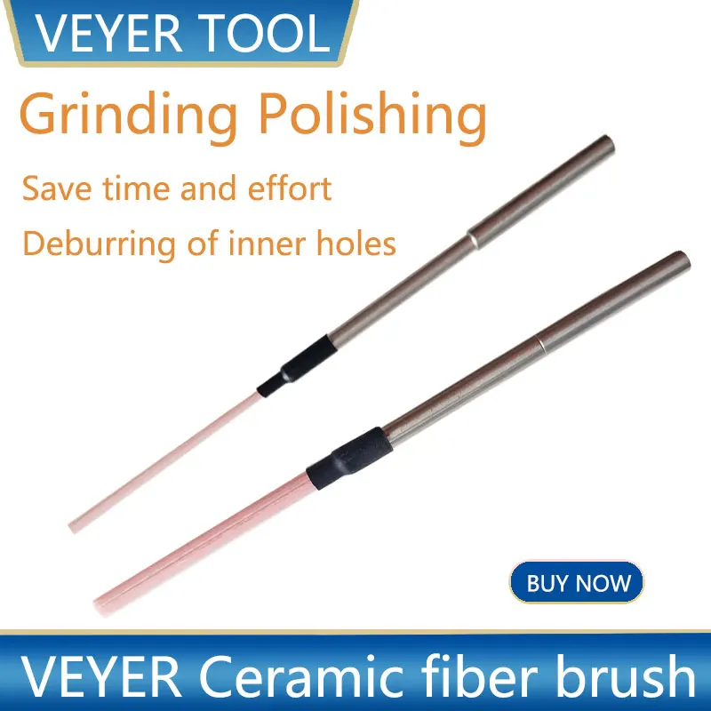 

【Fast】Cleaning Brush Cross Hole Ceramic Fiber Deburring Brushes for Aluminum CNC Polishing Tools VEYER