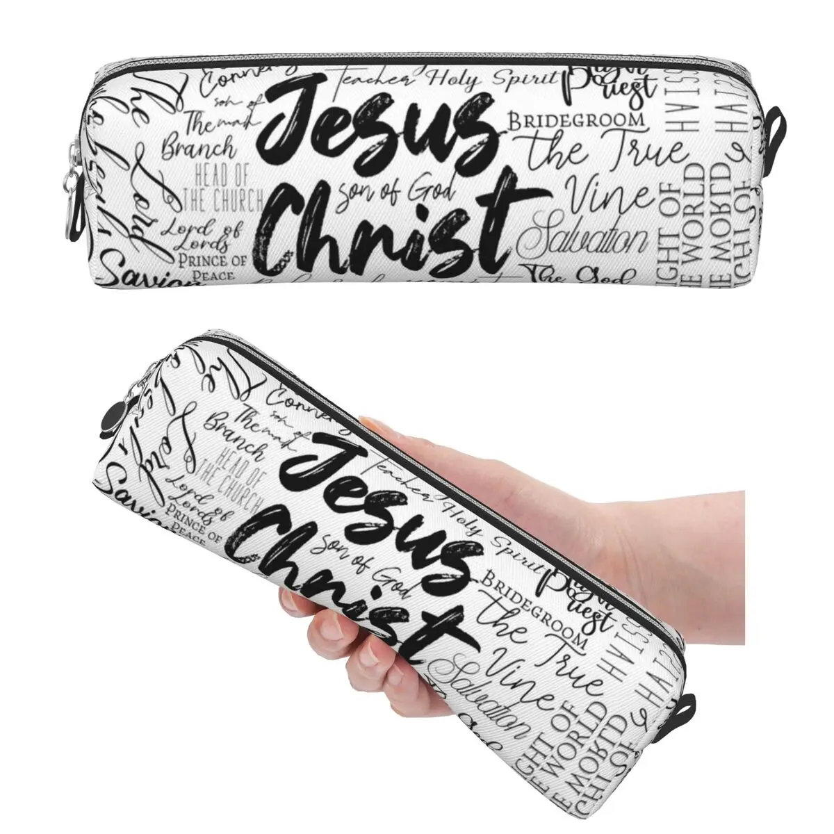 Die Namen Gottes, Yeshua, Jesus, christliche Federmäppchen, Federmäppchen für Schüler, Schule, Stiftbox, Federmäppchen mit großem Fassungsvermögen, Stifthalter