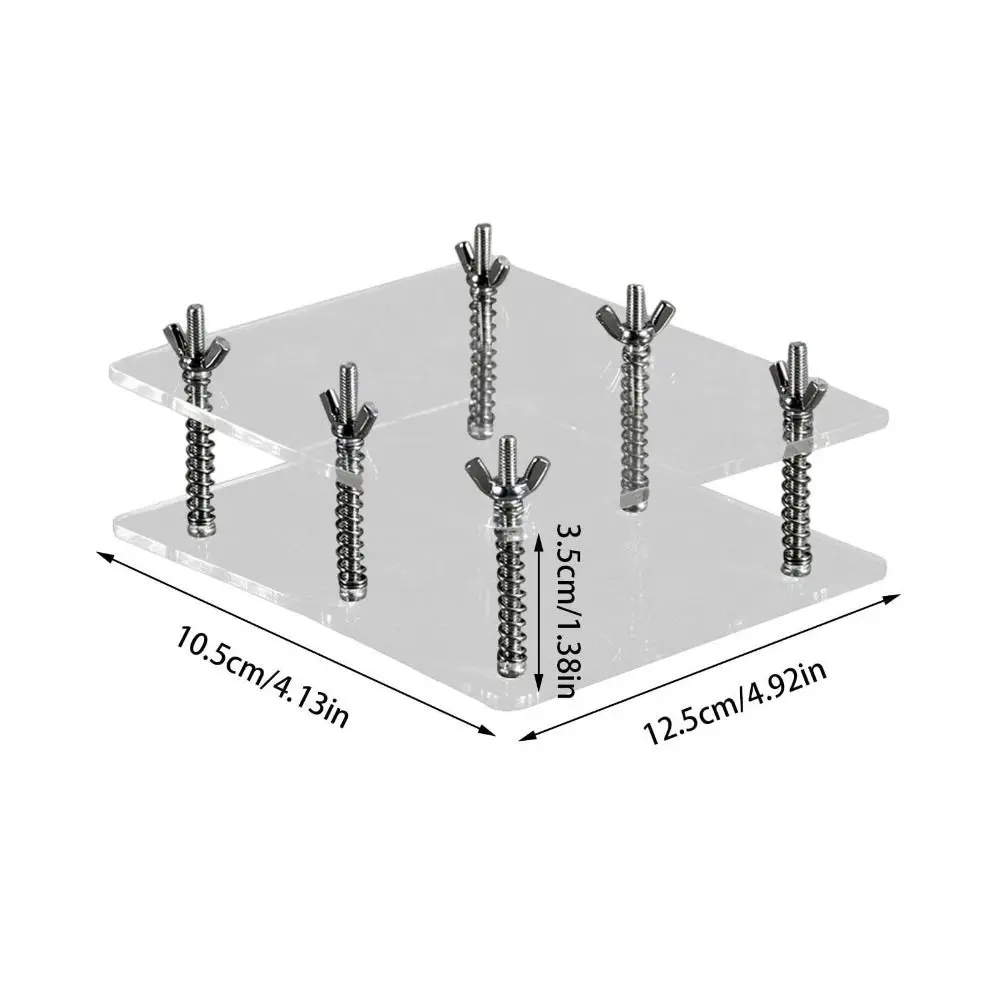Flatten Tool Card Press Tool Transparent Stainless Steel Card Correcting Device Acrylic Repairing Device Card Bending Corrector