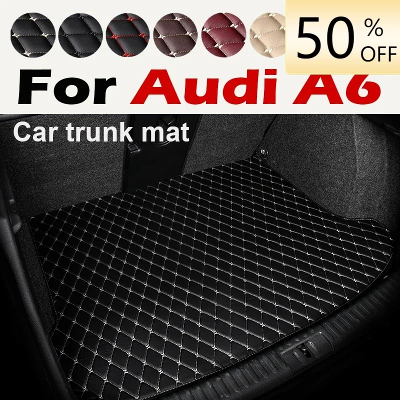 Car trunk mat for Audi A6 Station wagon 2007 2008 2009 2010 2011 2012 2013 -2018 cargo liner carpet interior accessories cover