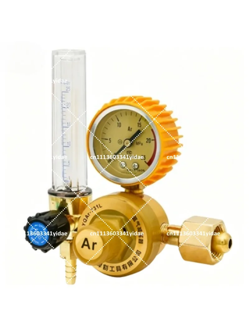 Argon Gas Regulator with Flow Meter, High Pressure Regulator for TIG Welding, Industrial Gas Flow Control