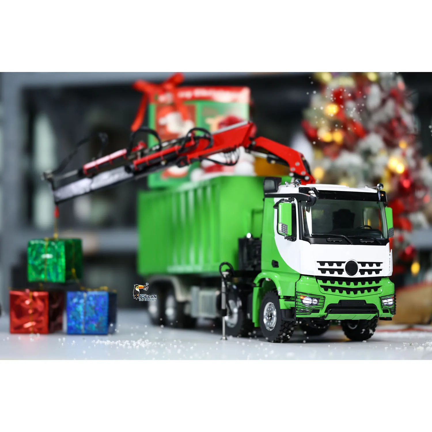 LESU 1/14 Metal 8x8 RTR 3348 RC Dumper Hydraulic Crane Dump Truck Waste Bin Light Sound PL18EV DIY Painted Car Vehicle Model