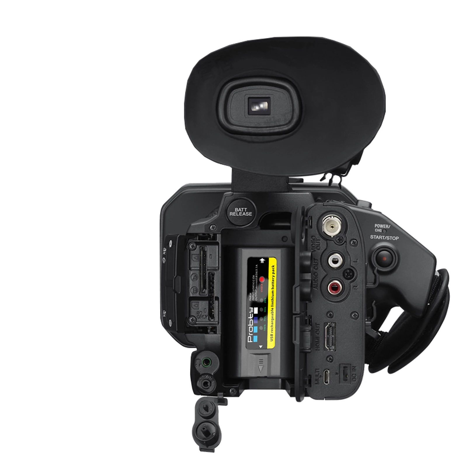 Batería de NP-F980 con salida USB de 10800mAh, batería de NP-F970 NP-F960 con puerto tipo C integrado para Sony PLM-100, CCD-TRV35, MVC-FD91, MC1500C