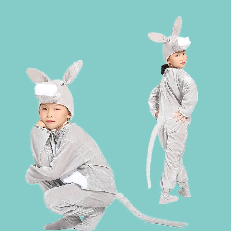 Children\'s Halloween Animal Cosplay Costumes Little Donkey Cartoon Animal Cosplay Children\'s Stage Performance Costumes