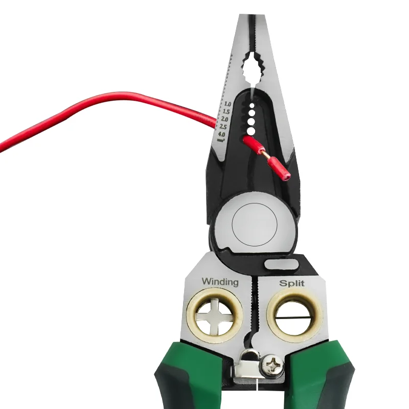 

2025 Hot Seller Electrical Test Pen Wire Stripping Pliers 8In1 Electrician Pliers Measurable Electricity Pliers for Electricians