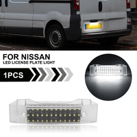 For Nissan NV300 Primastar Vauxhall Opel Vivaro A B Fiat Talento Renault Trafic II III White LED License Number Plate Light Lamp