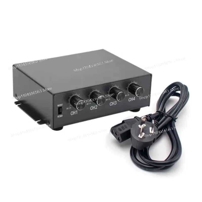 4-Channel 24V Analog Light Source Controller Stepless Brightness Adjuster Trigger for Microscope Machine Vision Lighting